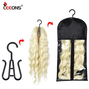 1 Комплект, сумка для волос с вешалкой, прочный держатель, Пылезащитный Портативный Для наращивания волос, сумка для волос, переносные аксессуары, Логотип на заказ
