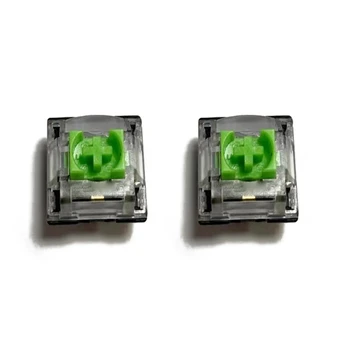 2 шт. Зеленые Переключатели для Механической игровой клавиатуры razer Blackwidow V3 Pro V3 без ключа и Других с 3-контактным светодиодным переключателем RGB
