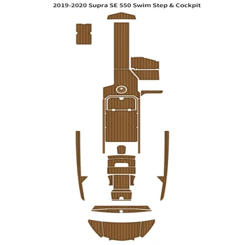 2019-2020 Supra SE 550 Коврик для плавания в кокпите из пены EVA, коврик для пола из тикового дерева