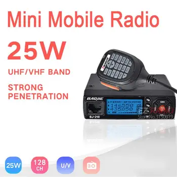 BJ-218 УКВ Мобильная радиостанция 10 КМ Z218 Мини-автомобильная портативная рация 10 км Двухдиапазонная портативная рация 10 км Профессиональное автомобильное радио