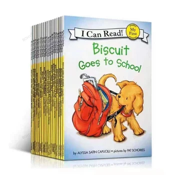 I Can Read Children's Enlightenment Сборник рассказов 24 Тома + 1 Точка громкости Версия для чтения Little Cookie Dog Английская книжка с картинками