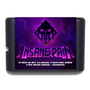 Insane Pain MD 16 Битный игровой картридж для Mega Drive Genesis Ретро игровой аксессуар