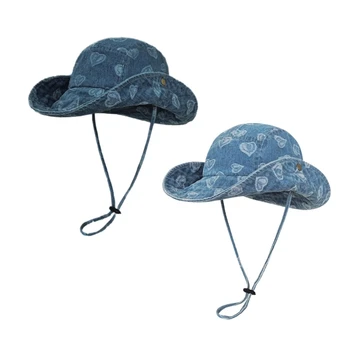 MXMB Упаковываемая Рыболовная шляпа с широкими полями Унисекс, Ковбойская шляпа с зонтиком для кемпинга