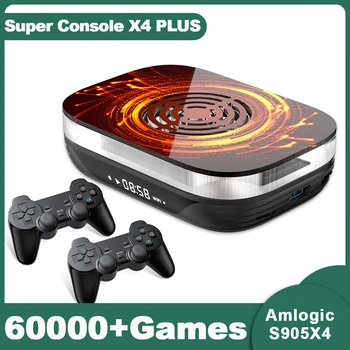 Super Console X4 Plus Подключи и играй Ретро-игровую консоль с 60000 играми для MAME/ARCADE/Sega Saturn/DC 4K/8K Android 11 TV Box