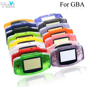 YuXi Пластиковый корпус, прозрачный чехол, замена для консоли Gameboy Advance GBA с винтами и кнопками