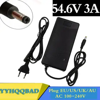 YYHQQBAD 54,6 В 3A Зарядное устройство электрический велосипед литиевая батарея зарядное устройство для 48 В литиевая батарея постоянного тока 5,5 мм * 2,1 мм штекер