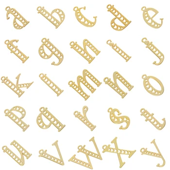 ZHUKOU Золотой цвет A-Z Подвески с буквами в виде сердца, подвеска с буквами Алфавита, подвеска для изготовления ювелирных изделий, Аксессуары Оптом VD904