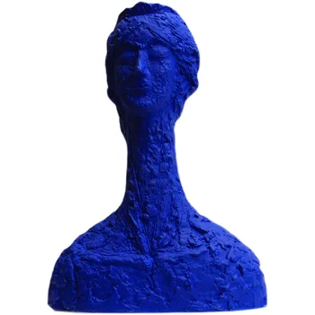 Декоративное украшение гостиной Klein Blue, Высокое Чувство Стиля, Небольшая Керамическая Скульптура