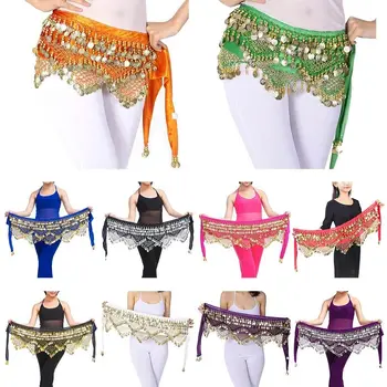 Для Таиланда/Индии/арабских шоу-костюмов, Сексуальный Пояс для Танца Живота, шарф на бедрах, юбка для Танцовщицы с цепочкой на талии