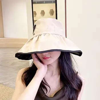 Женская летняя кепка, красивый декоративный Ветрозащитный фиксированный ремешок, Солнцезащитный крем, Женская шляпа для взрослых, Женская шляпа Рыбака, Женская шляпа от Солнца