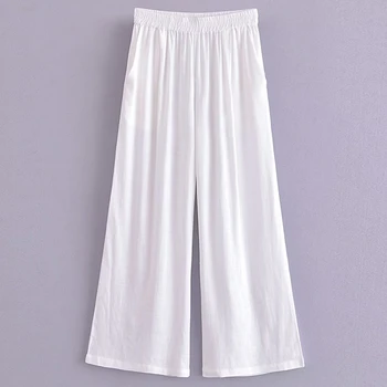 Женские модные элегантные повседневные брюки Jenny & Dave 2023, Белые летние женские брюки в стиле французского кантри