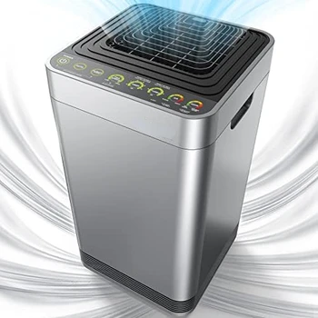 Интеллектуальный очиститель воздуха OxyPure, очень большая комната, HEPA с 5-ступенчатой системой фильтрации, контролирует качество воздуха и регулирует скорость вращения 6 вентиляторов
