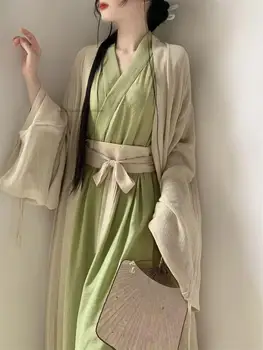 Китайская традиционная одежда Ханфу, Древняя династия Вэй Цзинь, Восточная винтажная одежда Ханфу, Женское платье для косплея в стиле ретро