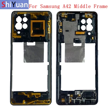 Корпус телефона средней рамки для Samsung A42 5G A426 Центральная крышка корпуса с кнопками Ремонтная деталь