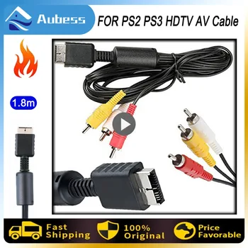 Многокомпонентный игровой аудио-видео AV-кабель на RCA для SONY PS2 PS3 PlayStation Системная кабельная консоль ТВ Аксессуары для игровых компьютеров