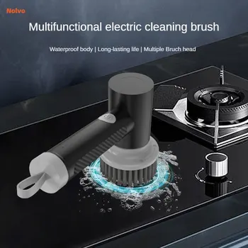 Многофункциональная Электрическая Чистящая щетка, Портативное Беспроводное Оборудование для мытья окон, Водонепроницаемый Скруббер для ванной комнаты