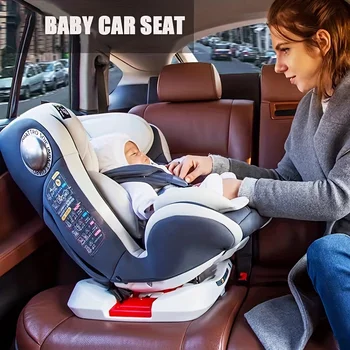 Многофункциональное детское сиденье безопасности с возможностью поворота на 360 °, Наклоняемые детские автокресла для новорожденных детей от 0 до 12 лет