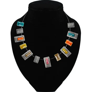 Модное Эмалевое ожерелье, подвеска, Кабельное соединение, смешивание, заявление, Женские ювелирные изделия, Бесплатная Доставка