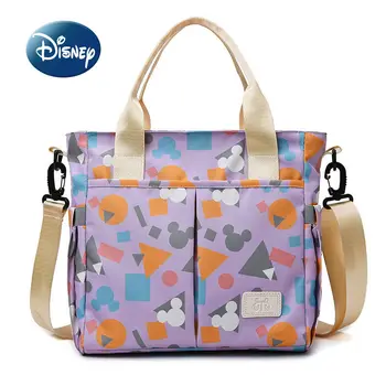 Новая Сумка для подгузников Disney Mickey's, Мультяшная Модная Детская сумка, Многофункциональная Портативная Сумка для детских Подгузников Большой емкости