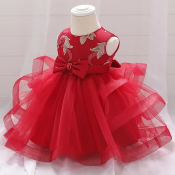 Новое Рождественское платье Arriavl с красными кружевами и оборками, платье-комбинезон для маленьких девочек, Принцесса-сестра, Детские Рождественские Вечерние платья, Хлопковый костюм для новорожденных