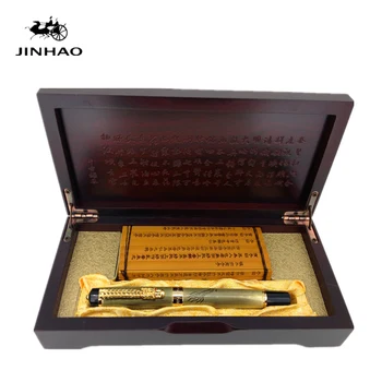 Перьевая ручка Jinhao Ancient Grey Chinese Oriental Dragon с оригинальной коробкой