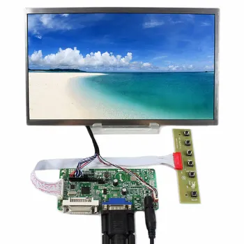 Плата контроллера DVI VGA lcd с 10,1-дюймовой ЖК-панелью 1024x600 40pin lvds
