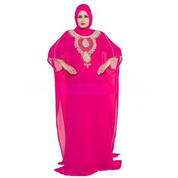 Розовое Королевское Марокканское Платье Дубайское Свадебное Платье Абайя Европейские и американские модные тенденции