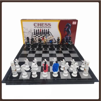 Складная Профессиональная Шахматная доска, высококачественные Развивающие игрушки, Шахматы, Магнитный пластиковый Орнамент, Juegos De Mesa, Игры для путешествий