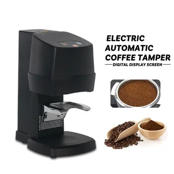 Тампер 58 мм для кофе Автоматический Электрический Плоский пресс для порошка зерен Из нержавеющей Стали с блоком питания Инструмент для вскрытия Кофе