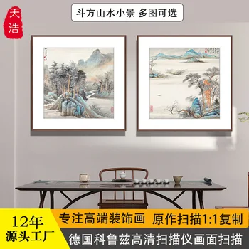 Традиционная китайская живопись Имитация знаменитой китайской каллиграфии и живописи Упрощенная декоративная краска для китайского ресторана