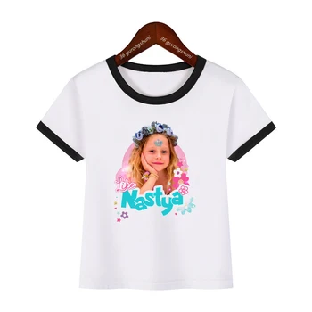 Футболка Kawaii для девочек, футболка с графическим принтом 