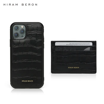 Хирам Берон, кожаный бумажник с тиснением крокодила на заказ, чехол для телефона, персонализированный подарок, прямая поставка