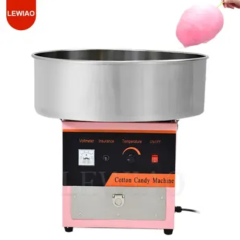 Электрическая машина для производства сахарной ваты Коммерческая машина для изготовления сахарной ваты с контролем температуры для вечеринки фестиваля карнавала дома Diy