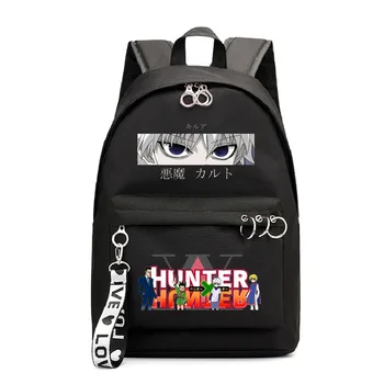 Японские Аниме Рюкзаки Hunter X Hunter Killua Eyes HxH Школьные сумки для Девочек Мальчиков Подростков Harajuku Дорожный Рюкзак Детский Рюкзак